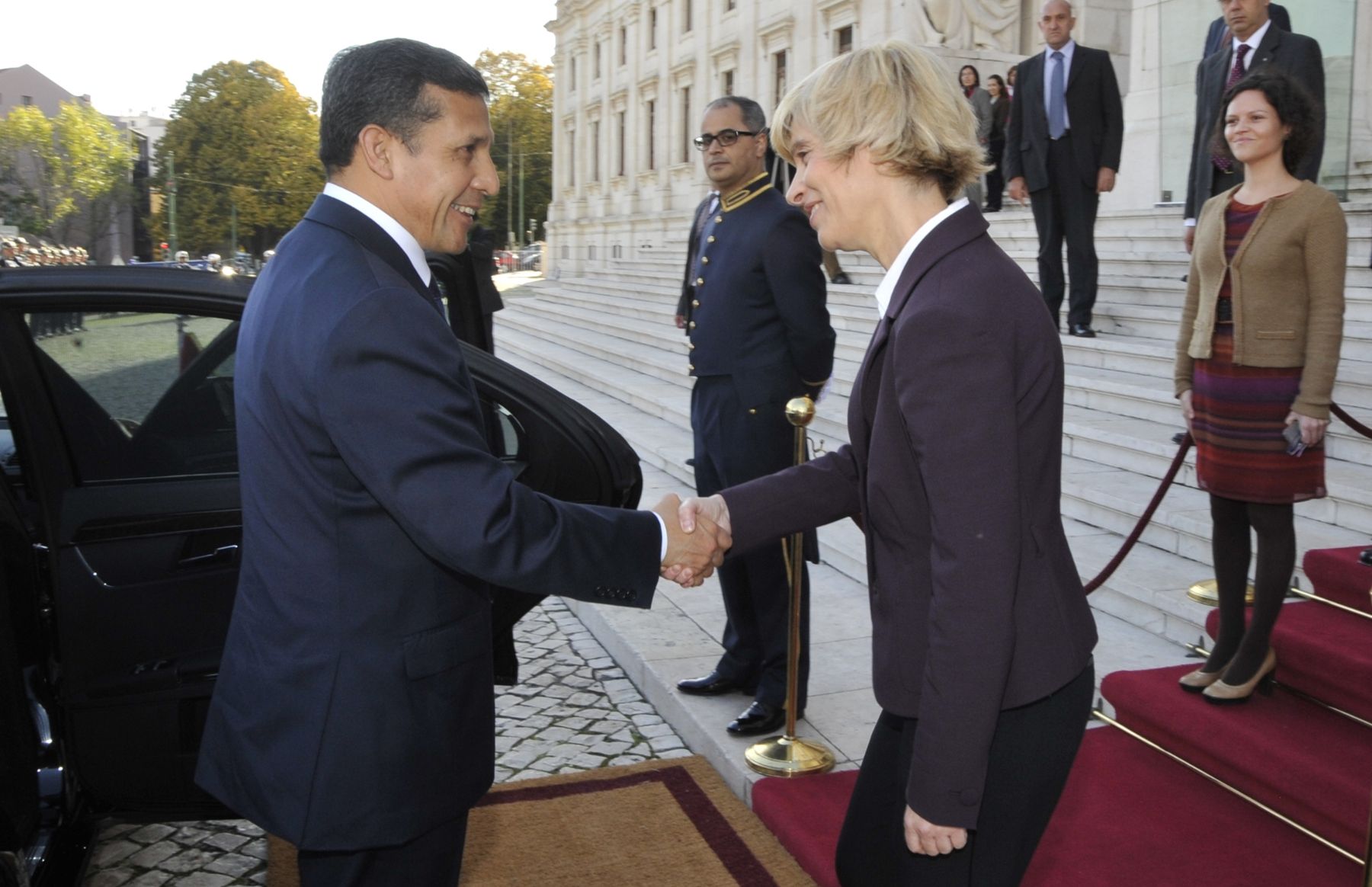 LISBOA,PORTUGAL-NOVIEMBRE 19. Jefe de Estado Ollanta Humala Tasso se reunió con presidenta de la Asamblea de la República de Portugal, María Assuncao Esteves, y con representantes  de bancadas políticas Foto: ANDINA/Prensa Presidencia