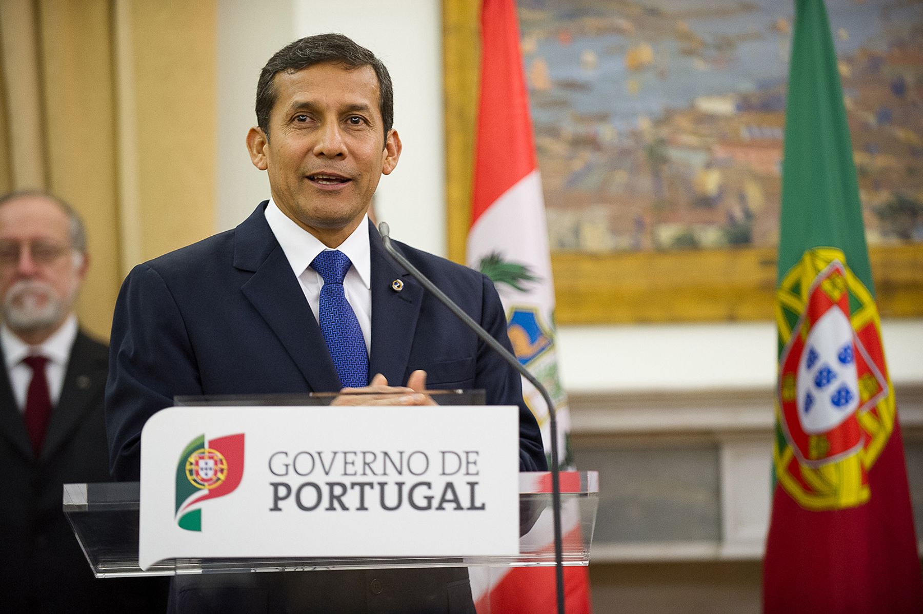 LISBOA,PORTUGAL-NOVIEMBRE 19. Presidente Ollanta Humala se reunió con Primer Ministro de Portugal y participó en suscripción de acuerdos. Foto: ANDINA/Prensa Presidencia