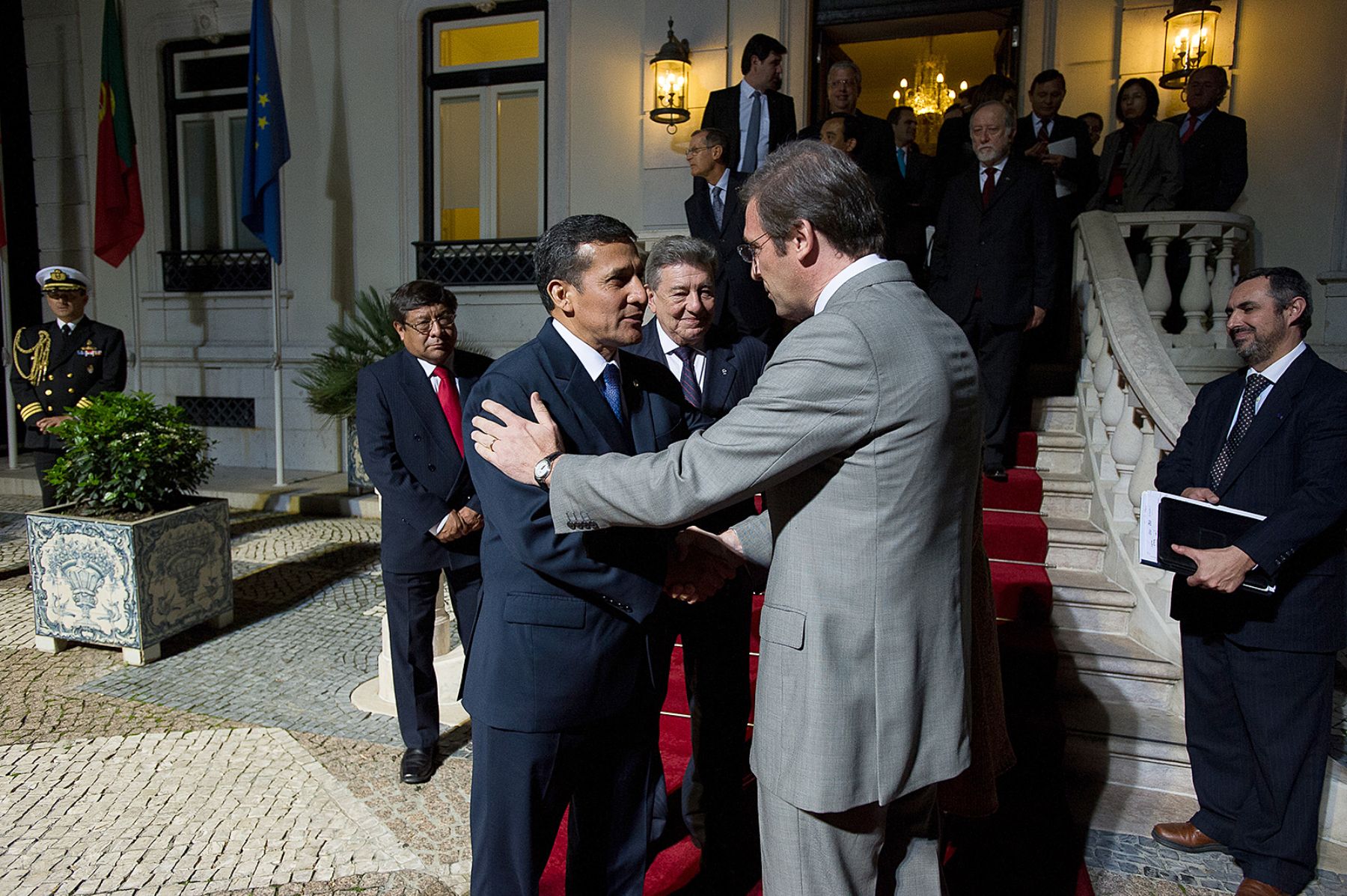 LISBOA,PORTUGAL-NOVIEMBRE 19. Presidente Ollanta Humala se reunió con Primer Ministro de Portugal y participó en suscripción de acuerdos. Foto: ANDINA/Prensa Presidencia