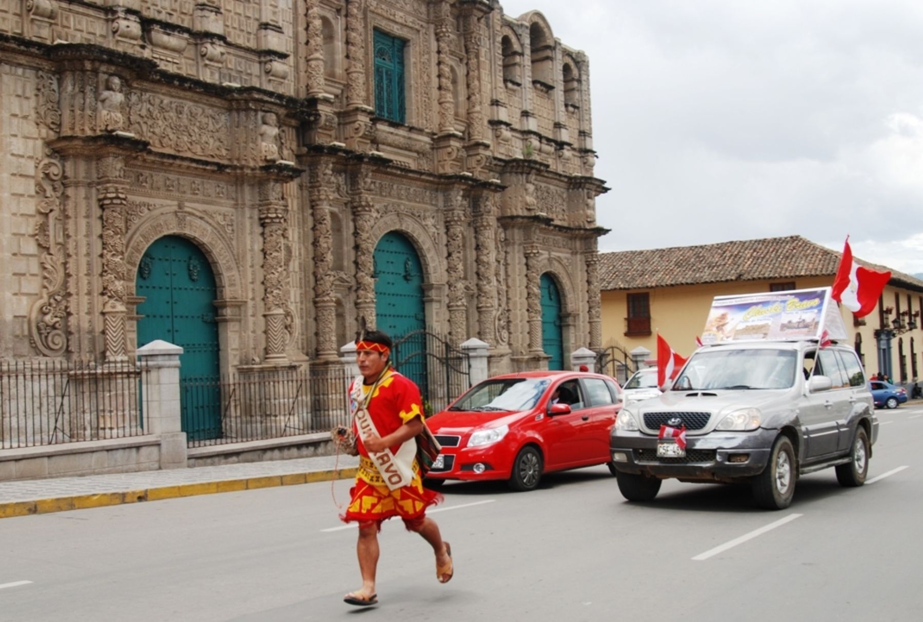 Cajamarca, Perú - Noviembre 24. Chasqui recorre el norte de la sierra peruana. Foto: ANDINA/Eduard Lozano.