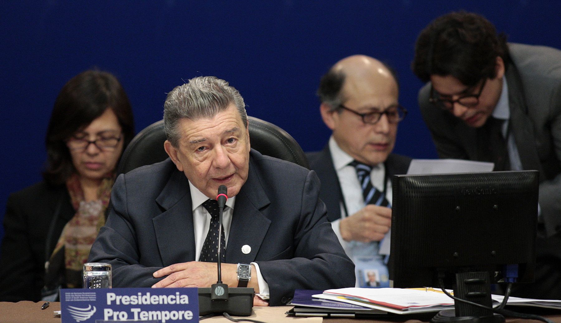 Peruvian Minister of Foreign Affairs Rafael Roncagliolo. Photo: ANDINA/Carlos Lezama.