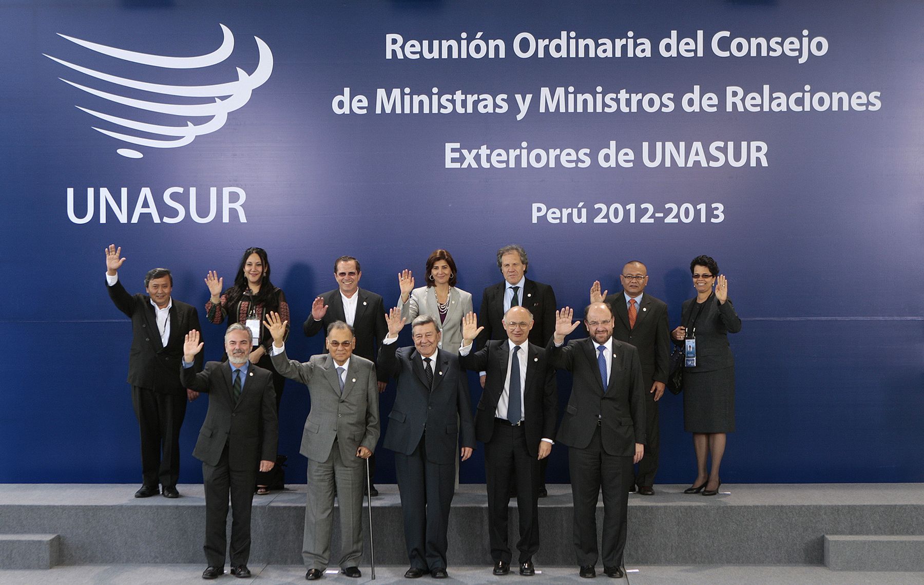 LIMA, PERU - NOVIEMBRE 29. Fotografía Oficial de la Reunión de Ministros de Relaciones Exteriores de Unasur. Foto: ANDINA/Carlos Lezama