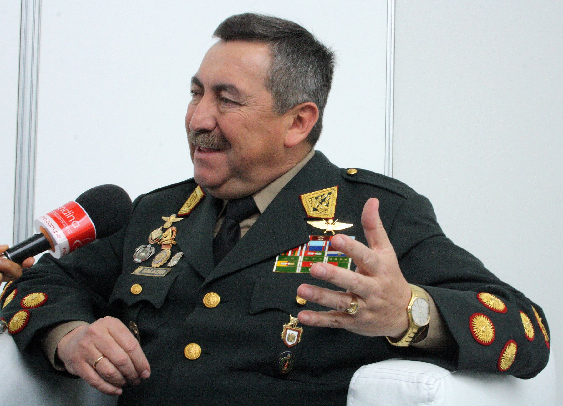 Director general de la PNP, Raúl Salazar. Foto: ANDINA/Juan Carlos Chávez