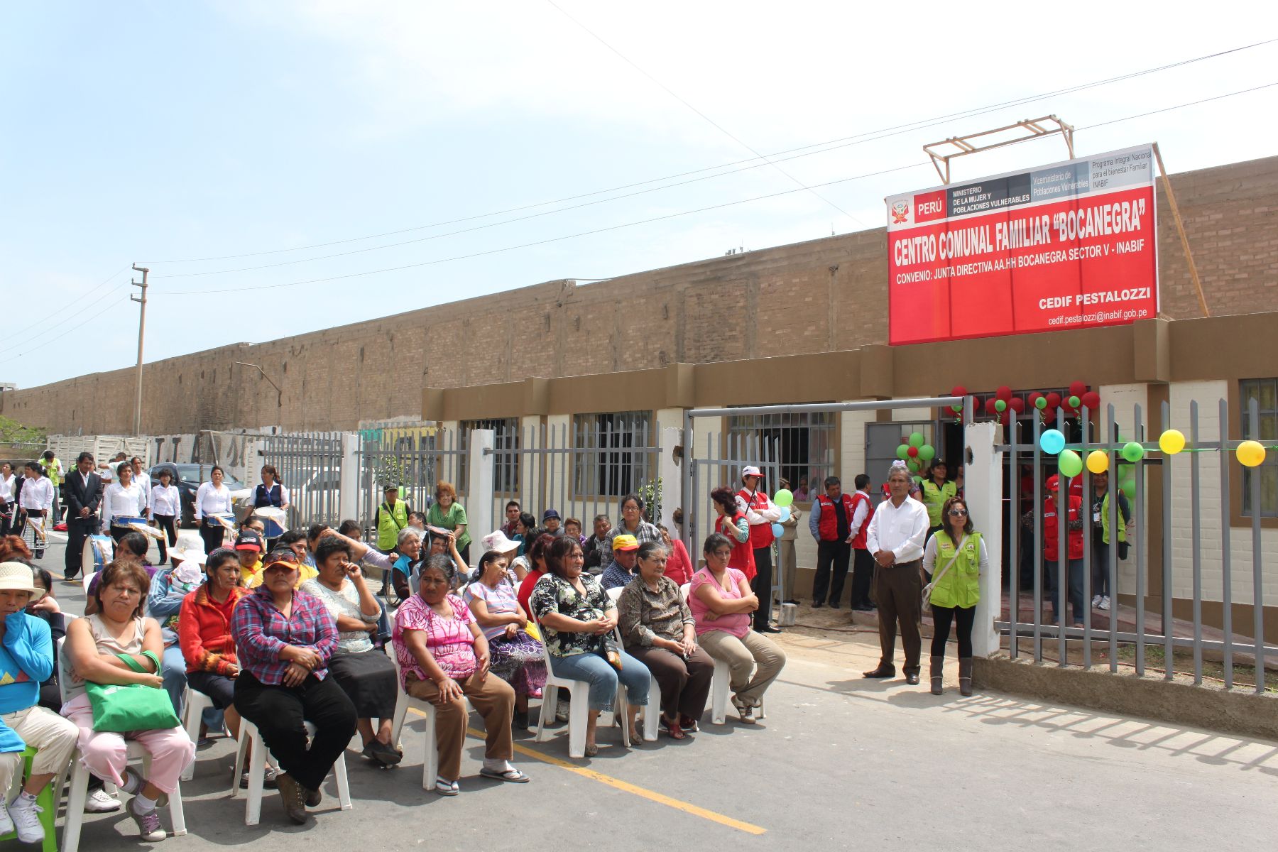 Inauguran Centro Comunal Familiar del Inabif en el Callao. Foto: Inabif