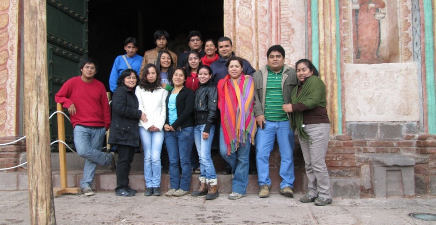 Cusco, Perú - Diciembre 21. Jóvenes del distrito cusqueño de Andahuaylillas protegerán patrimonio cultural.