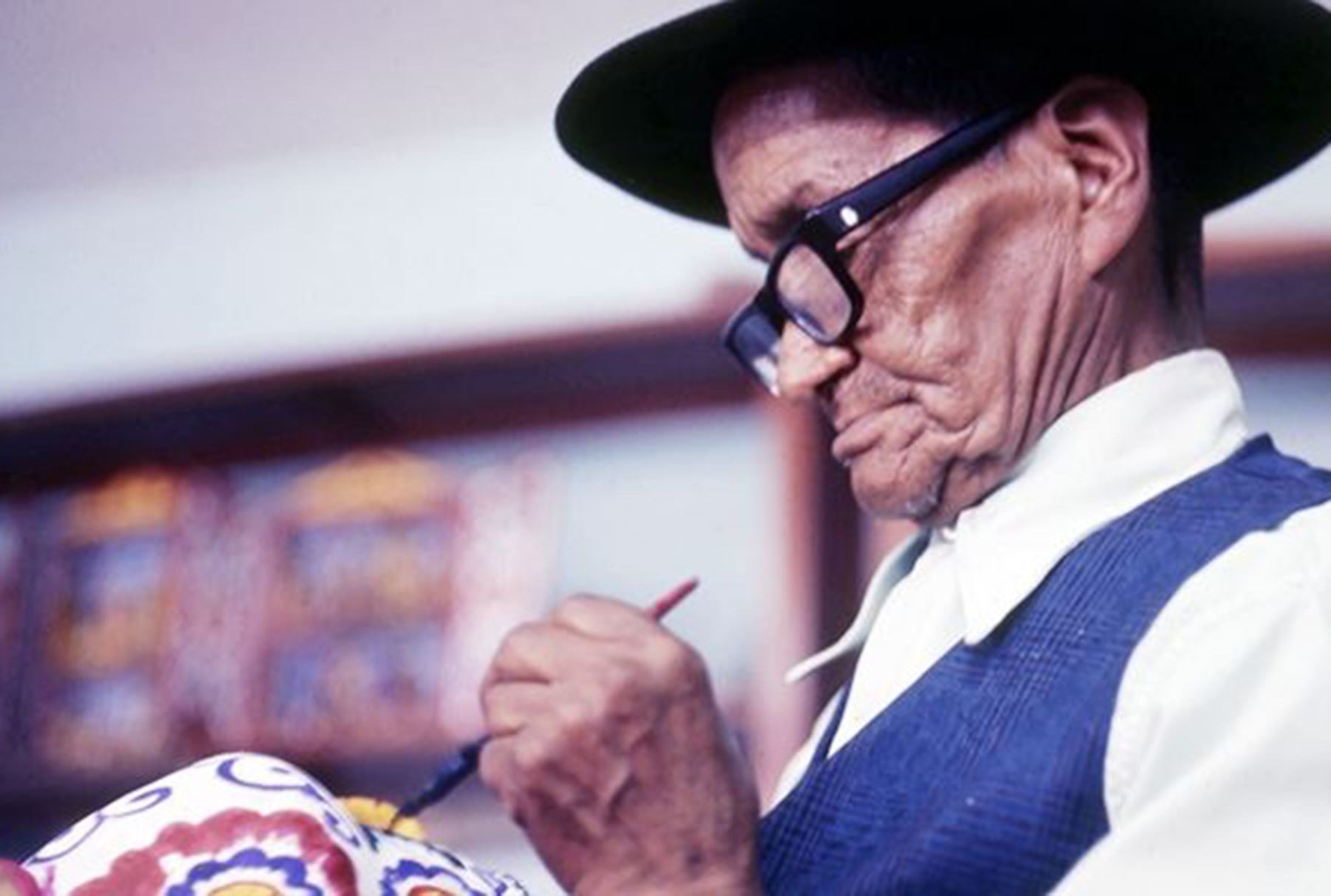 Joaquín López Antay (23 de agosto de 1897-28 de mayo de 1981), el máximo exponente en la elaboración del Retablo ayacuchano. ANDINA/Archivo