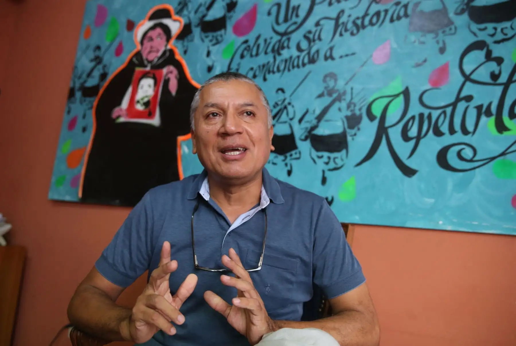Jorge Bracamonte, de la CCNNDD. ANDINA/Vidal Tarqui