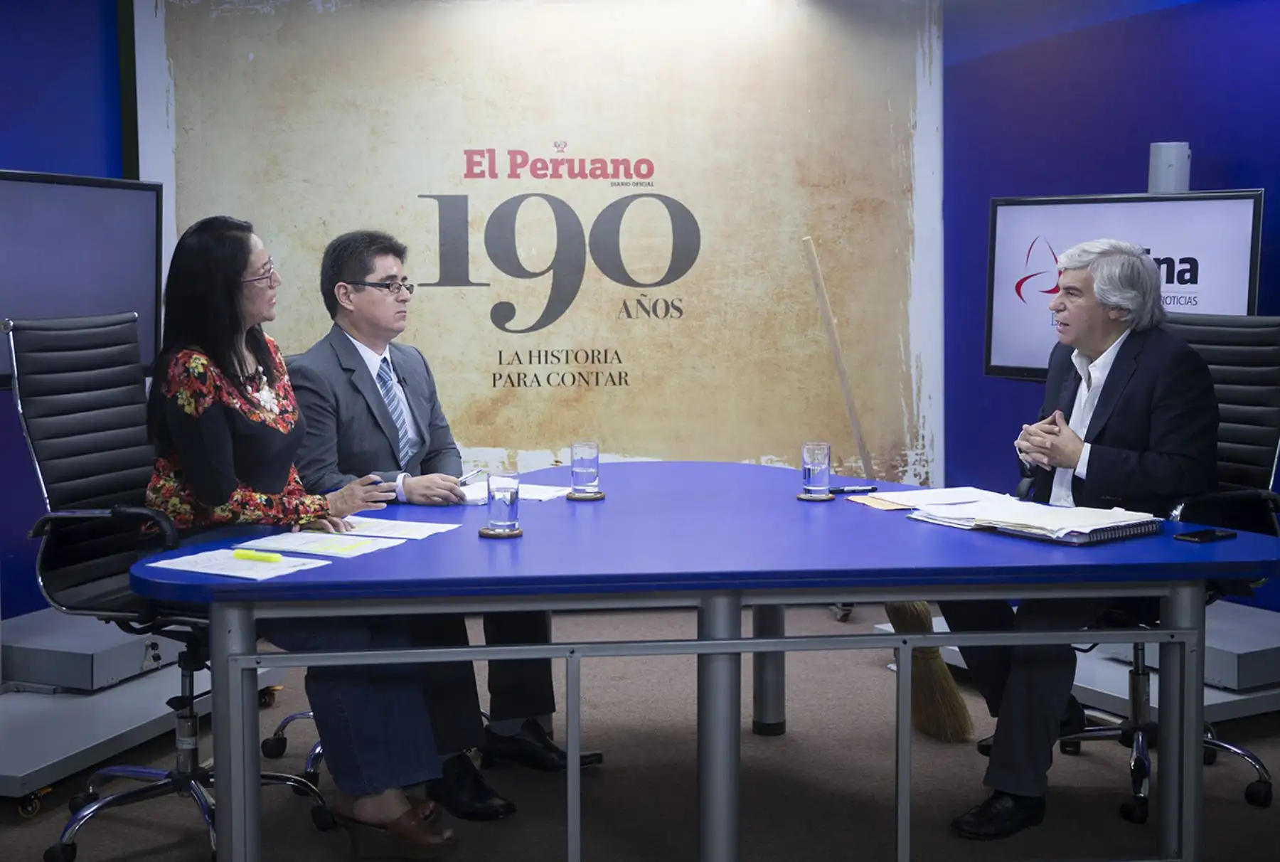 LIMA,PERÚ-ENERO 18. El candidato a la Presidencia de la República por Frente Esperanza, Fernando Olivera vega, expone hoy sus principales planteamientos de gobierno en el programa “Mirada Electoral” de Andina Canal Online. Foto: ANDINA/Carlos Lezama