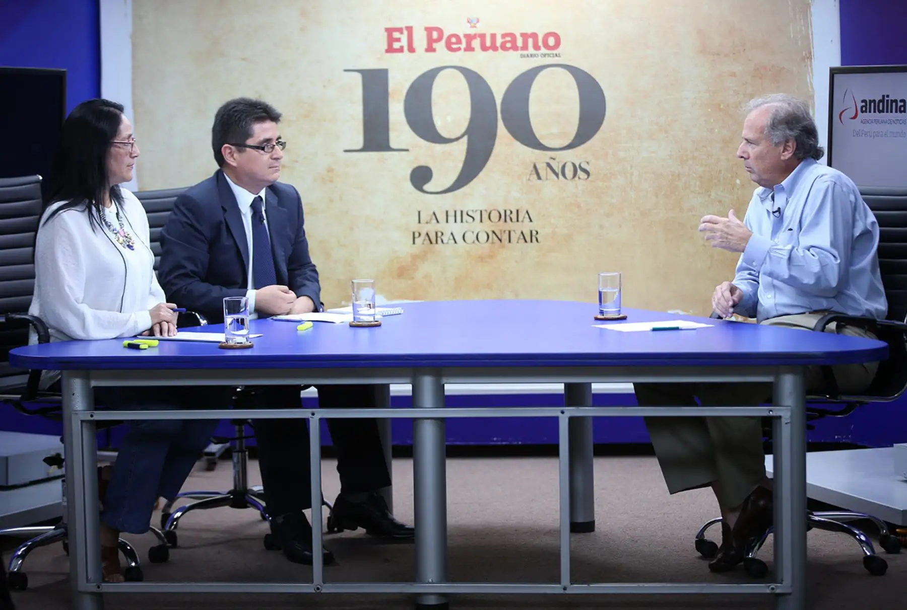 LIMA,PERÚ-ENERO 19. Alfredo Barnechea García, candidato presidencial por el Partido Acción Popular, asiste al programa Mirada Electoral de la Agencia de Noticias Andina. Foto: ANDINA/ Juan Carlos Guzman