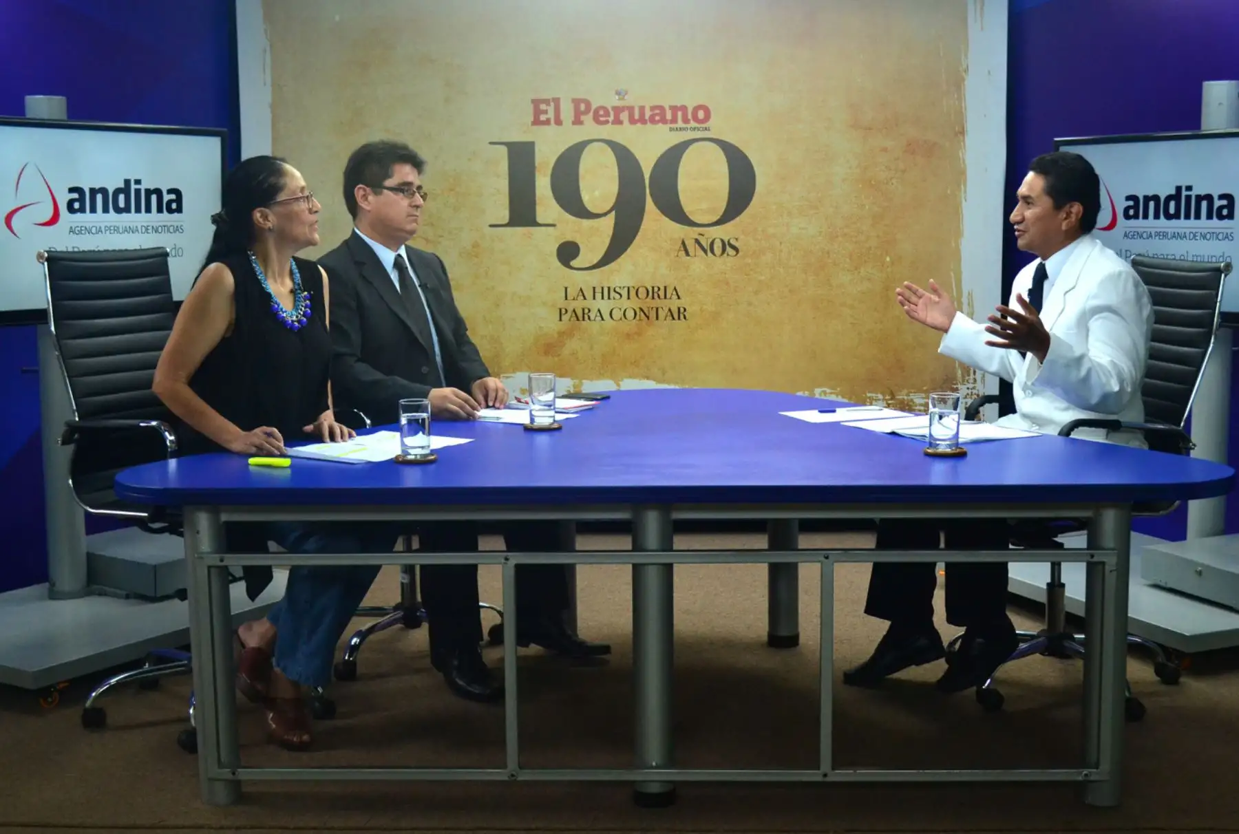 LIMA, PERÚ - ENERO 25. Candidato presidencial, Vladimir Cerrón Rojas, participa del programa de TV Andina, Mirada Electoral. Foto: ANDINA/Diana Marcelo