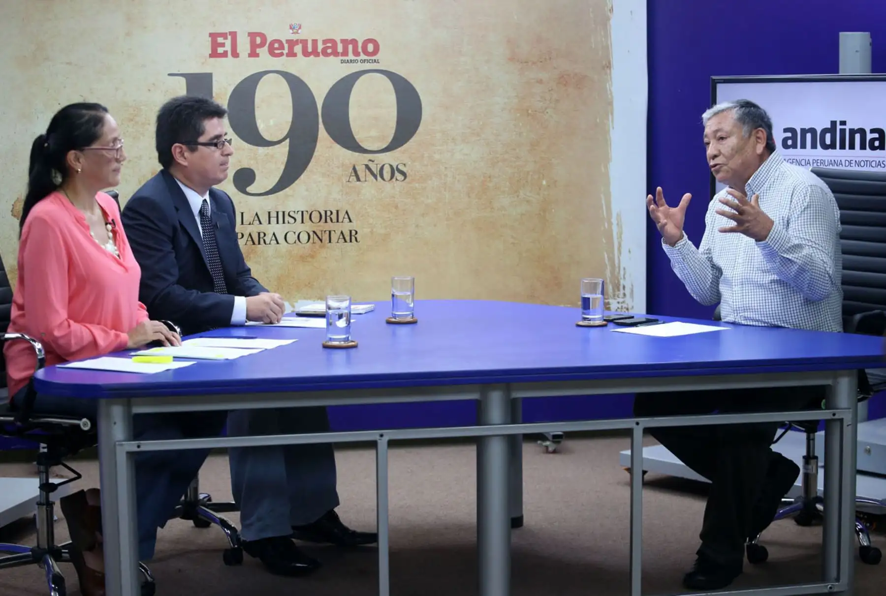 Candidato presidencial por Siempre Unidos, Felipe Castillo participa en programa Mirada Electoral.  Foto: ANDINA/Melina Mejía