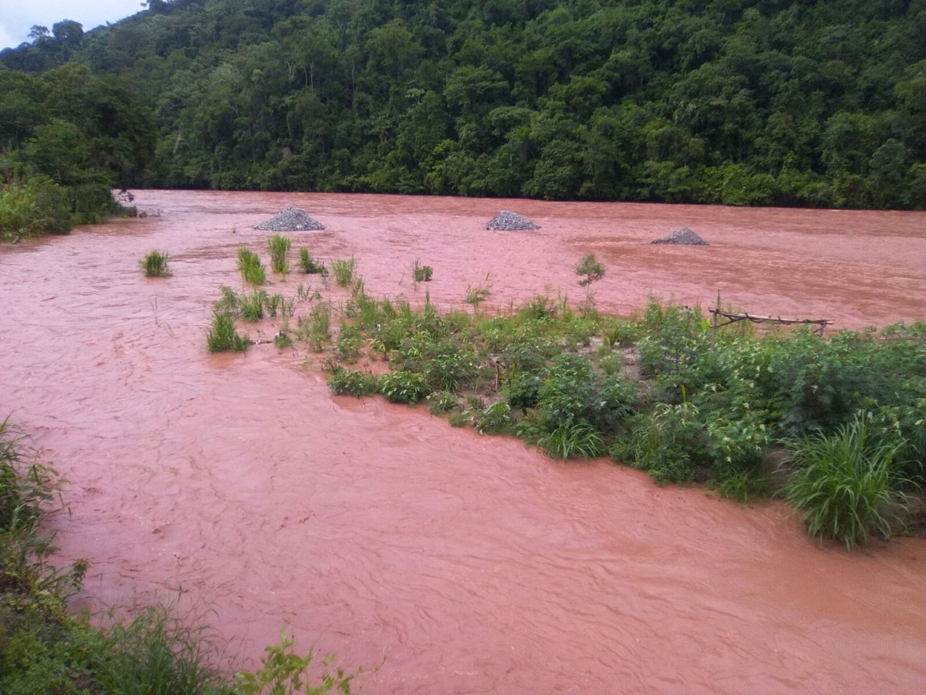 Chanchamayo crecida de río Perené deja