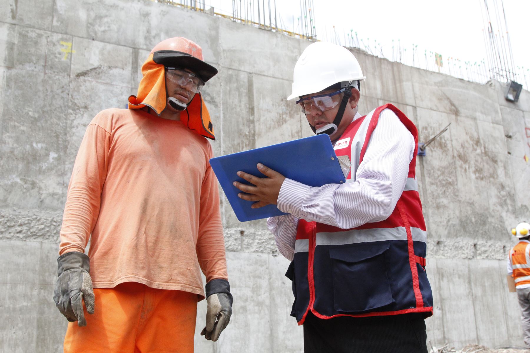 Fiscalización laboral en sector construcción.Foto:  ANDINA/Difusión.