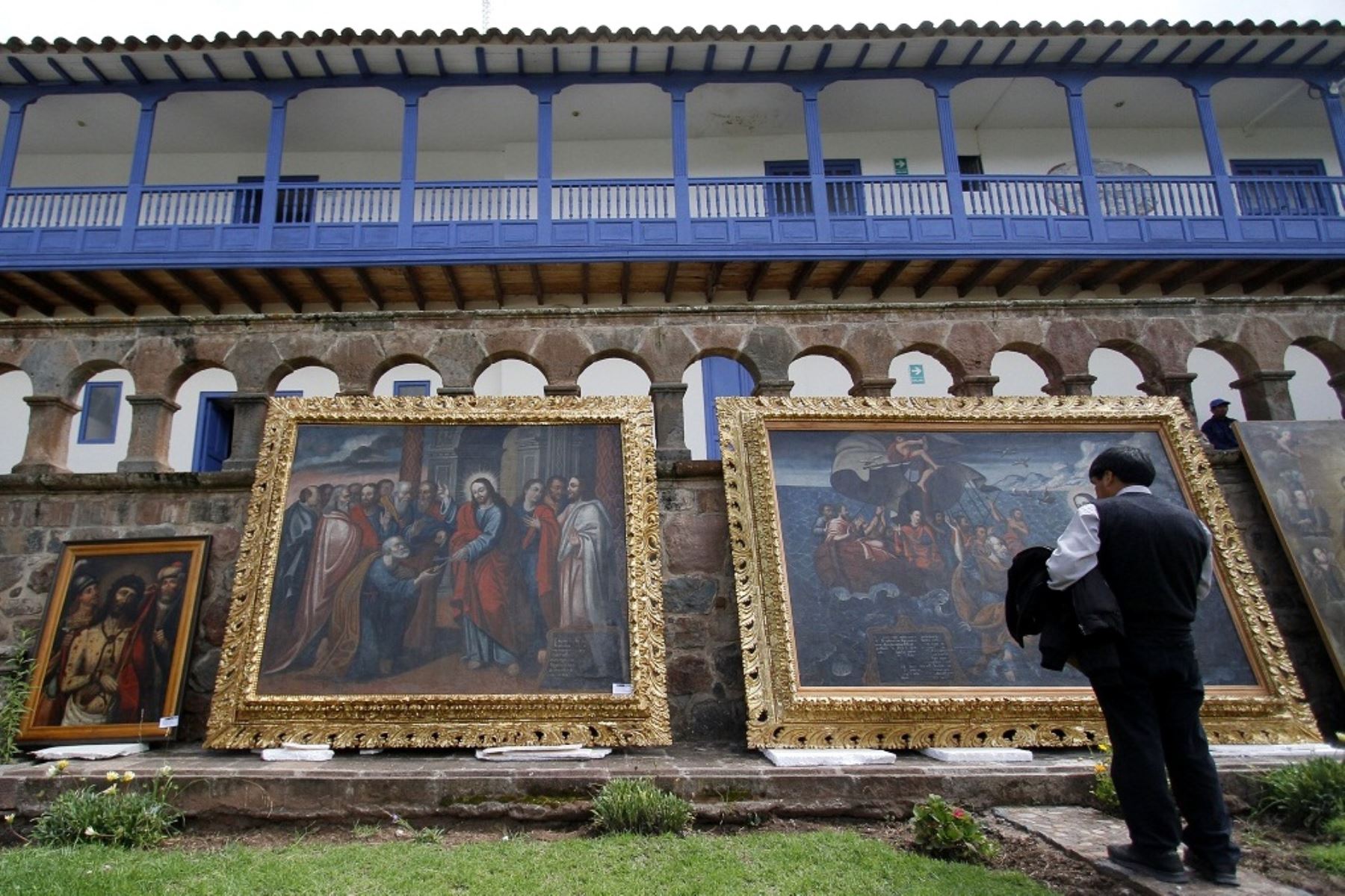Se restauraron esculturas, pinturas y ceramios inca en centro de restauración de Tipón, en Cusco. ANDINA/Percy Hurtado