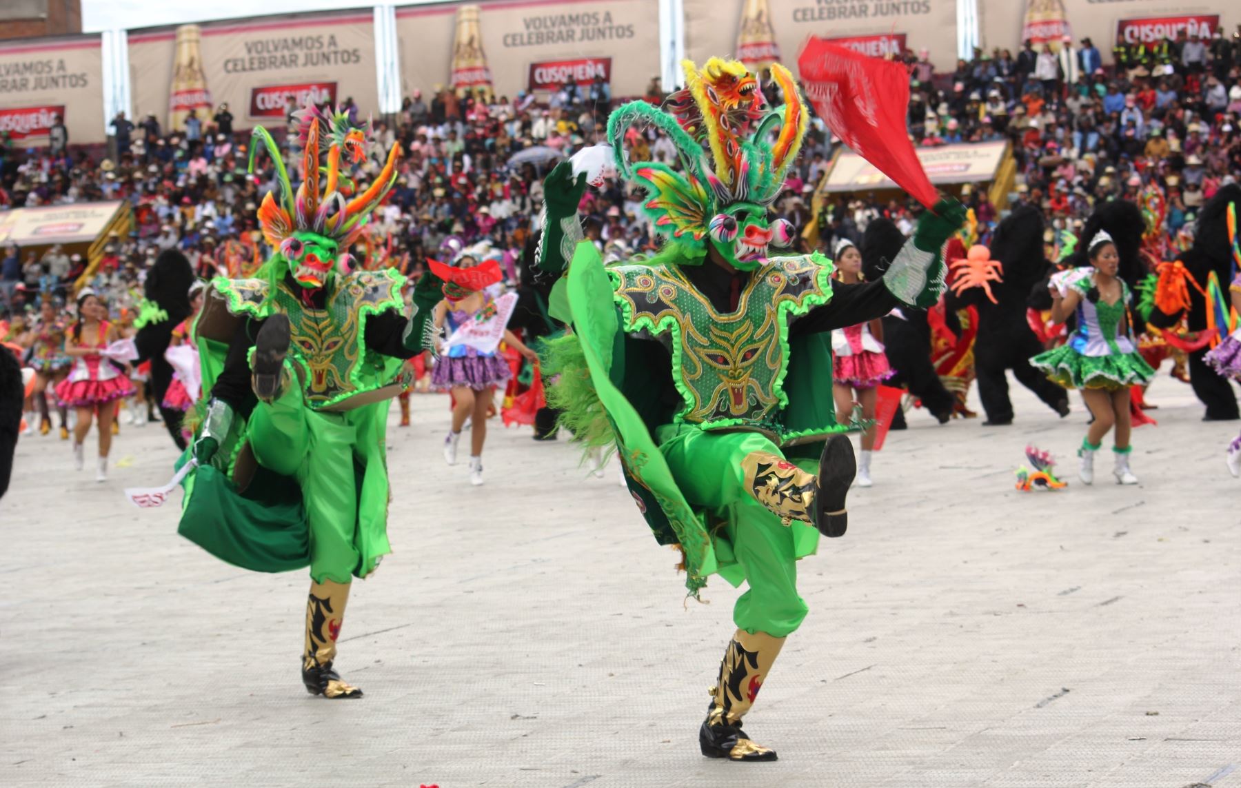 Asociación Cultural Incomparable Gran Diablada de la PNP, encabezó concurso de danzas de Traje de Luces en festividad de Virgen de la Candelaria. ANDINA