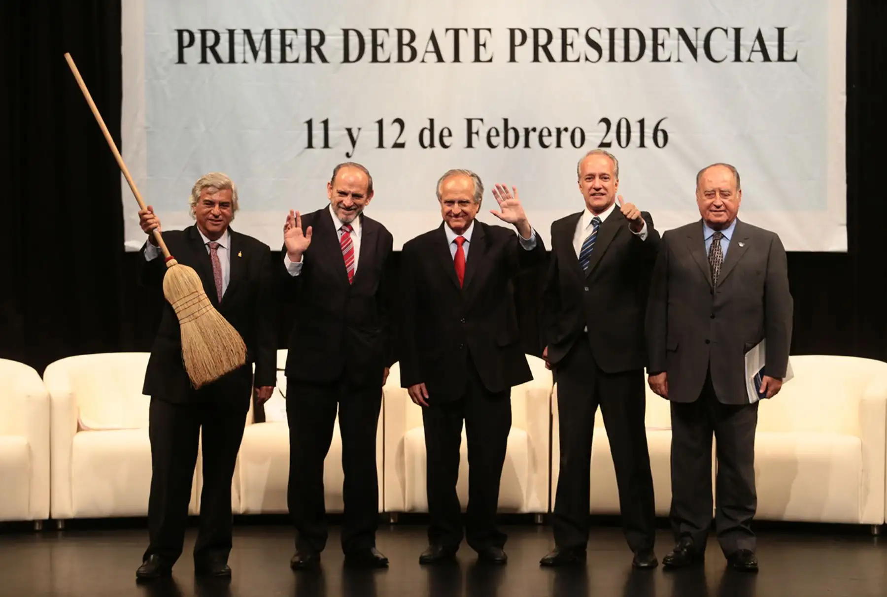 LIMA - PERÚ, FEBRERO 11. Primer debate presidencial 2016, organizado por el CAL y el Colegio de Periodistas del Perú. Foto:ANDINA/ Carlos Lezama