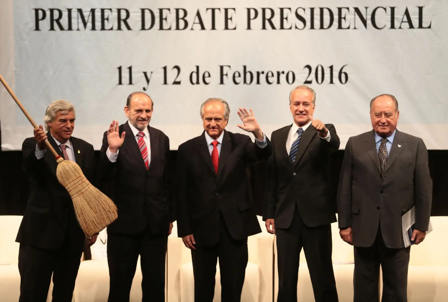 LIMA - PERÚ, FEBRERO 11. Primer debate presidencial 2016, organizado por el CAL y el Colegio de Periodistas del Perú. Foto:ANDINA/ Carlos Lezama