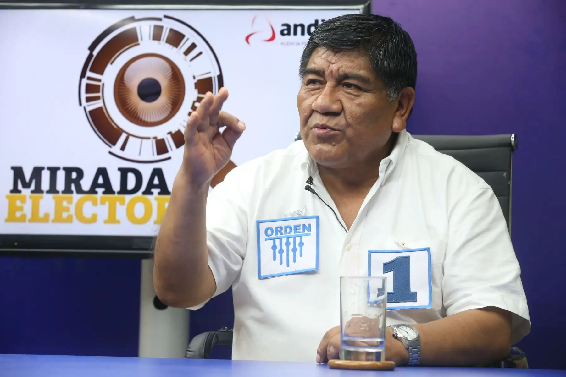 ANDINA/Oscar Farje Romulo Mucho nació en Puno, pero postula por Lima, localidad en la que reside hace 30 años.
