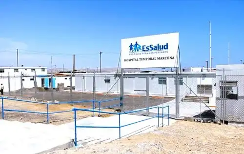 EsSalud construye e implementa Hospital Temporal en Marcona, región Ica.