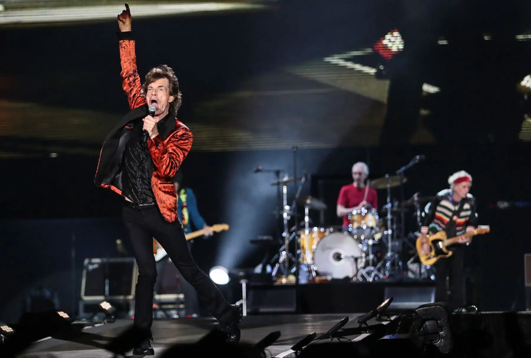 LIMA,PERÚ-MARZO 06. La legendaria banda Rolling Stones ofrece  su concierto en el Estadio Monumental de Lima, presentación esperada por sus fanáticos peruanos durante varias décadas. Foto: ANDINA/Carlos Lezama