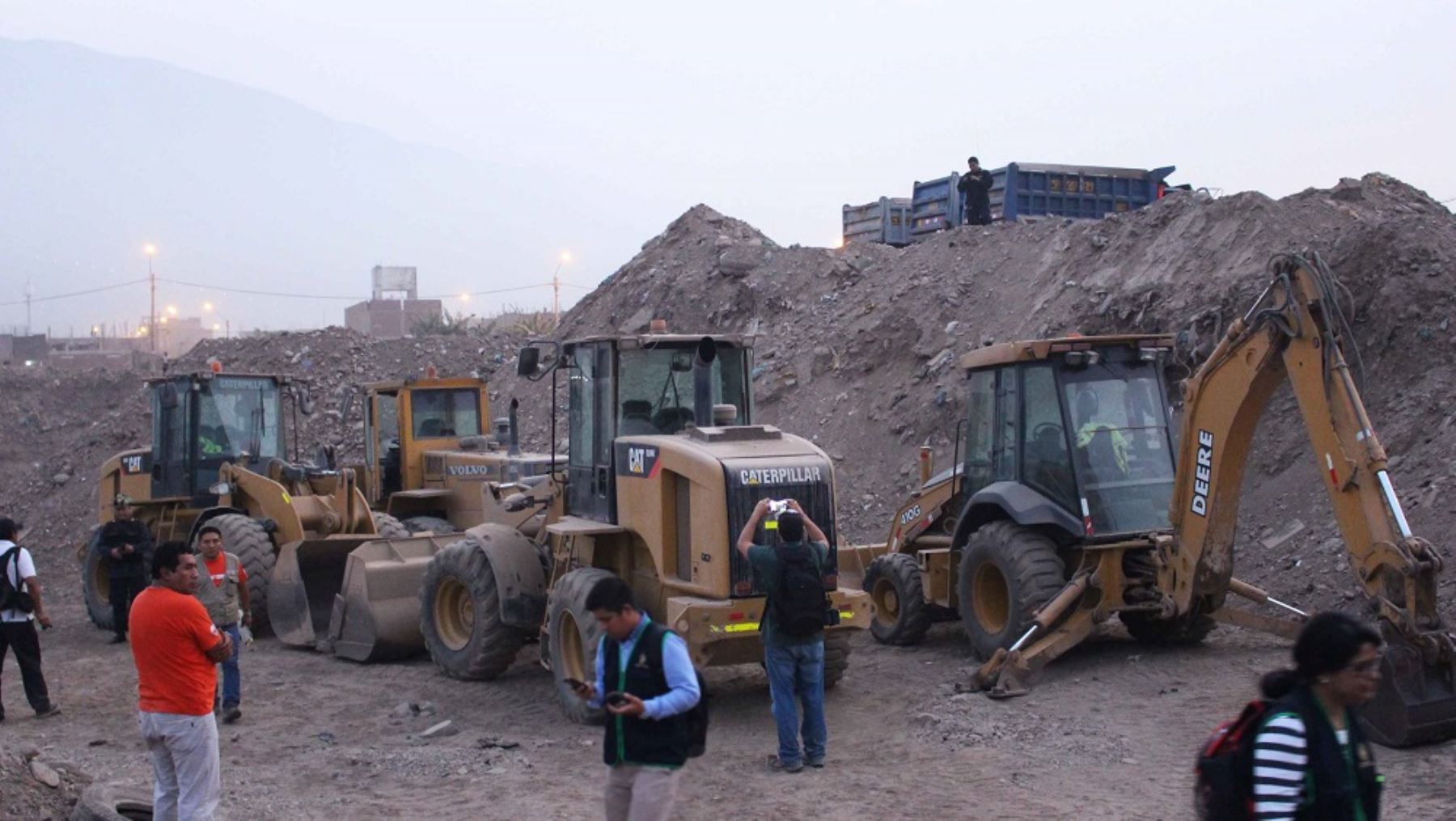 En nueva acción contra la minería ilegal destruyen maquinaria en Huachipa. Foto: Andina/Difusión