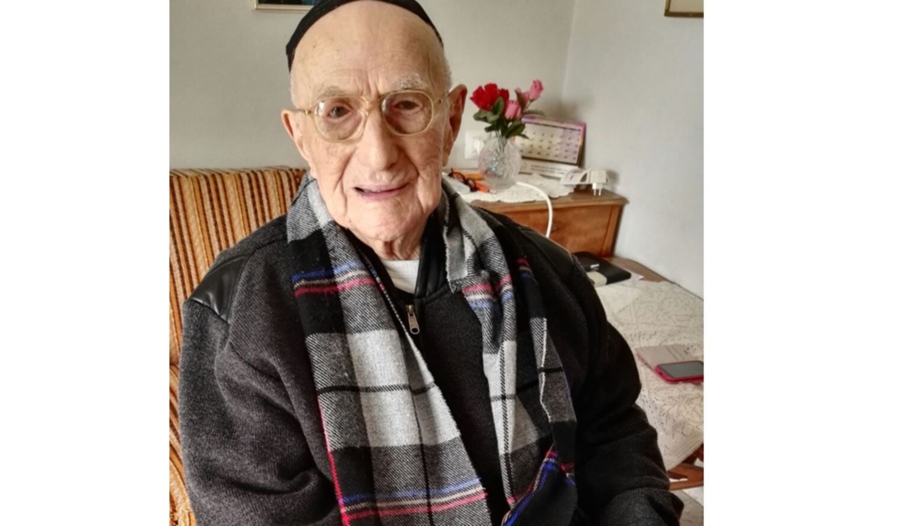 Un sobreviviente del Holocausto es el hombre más viejo del mundo. Foto: AFP.