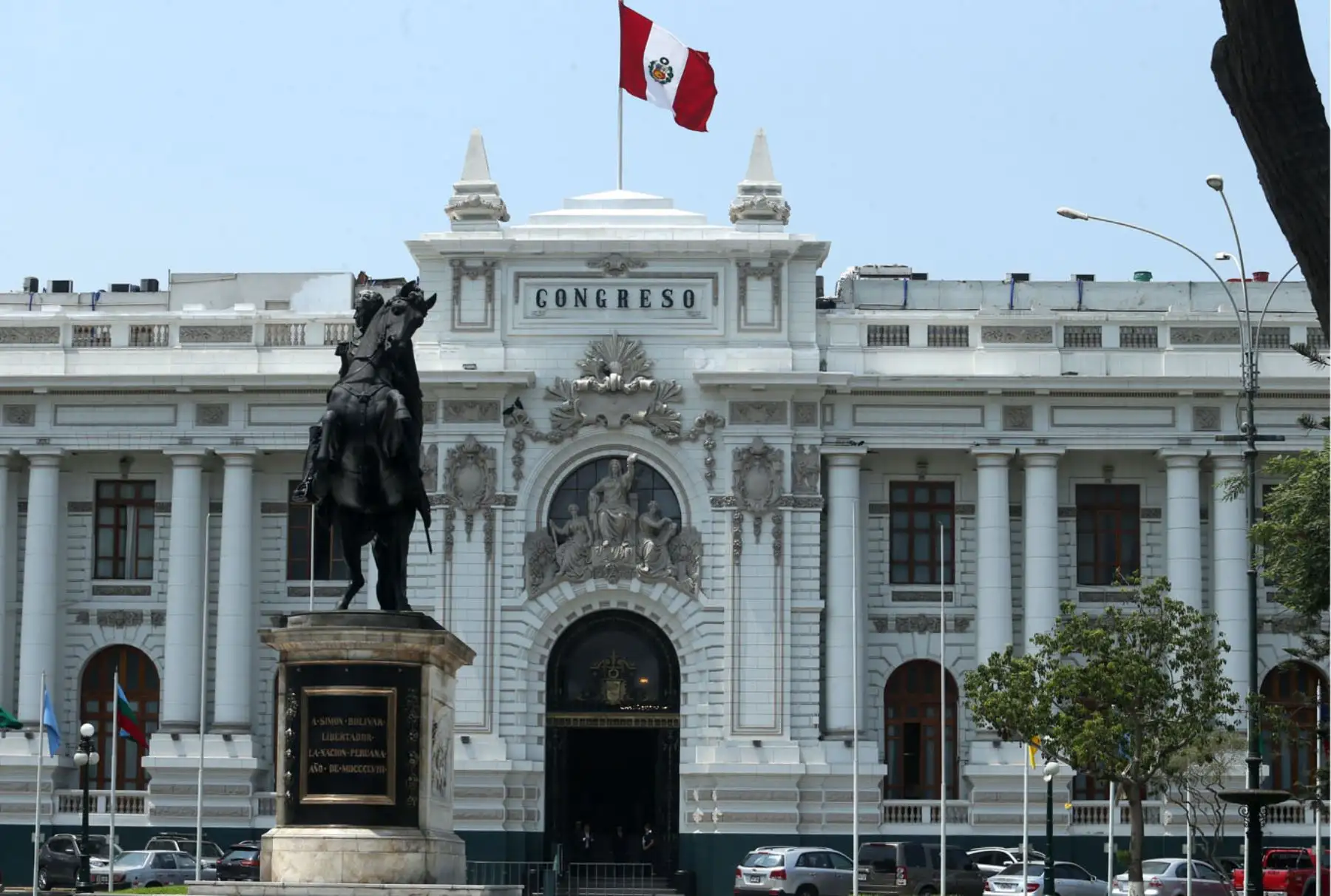 Frontis del Congreso de la República. ANDINA/Melina Mejía