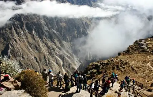 El cañón del Colca, emblemático destino turístico de Arequipa. ANDINA