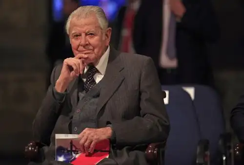 Ex presidente Patricio Aylwin falleció a la edad de 97 años. Aylwin asumió el poder el 11 de marzo de 1990, tras la dictadura de Augusto Pinochet. Foto: AFP