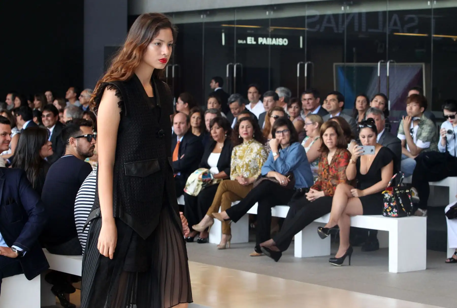 LIMA,PERÚ-ABRIL 19.Ministra Magaly Silva,inaugura Peru-Moda 2016.Foto:ANDINA/Héctor Vinces.