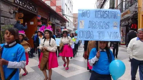 Lanzan en Puno campaña de prevención contra el consumo de drogas.