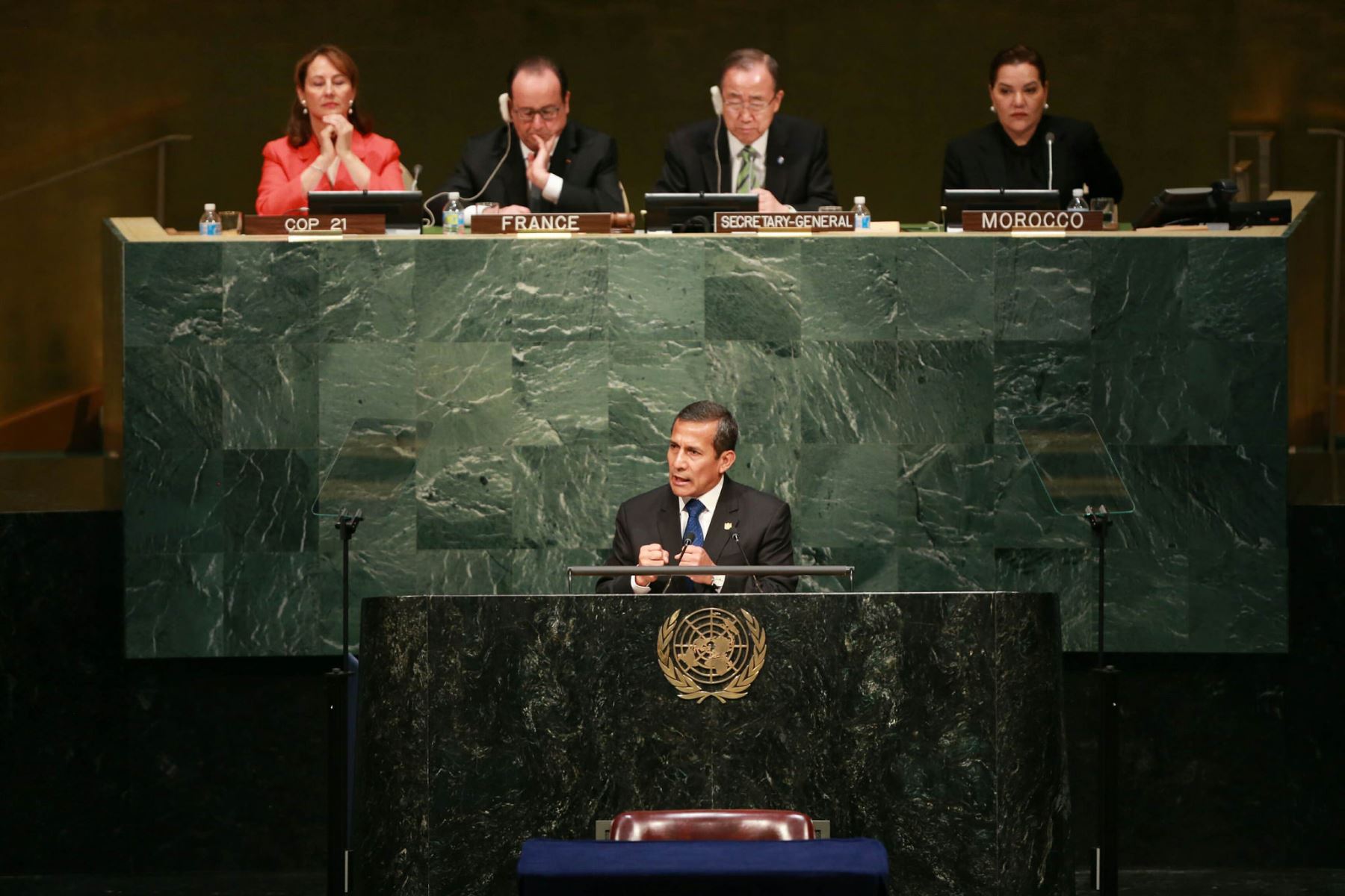 Presidente Ollanta Humala participa en la ceremonia de la firma del Acuerdo de París, en la ONU