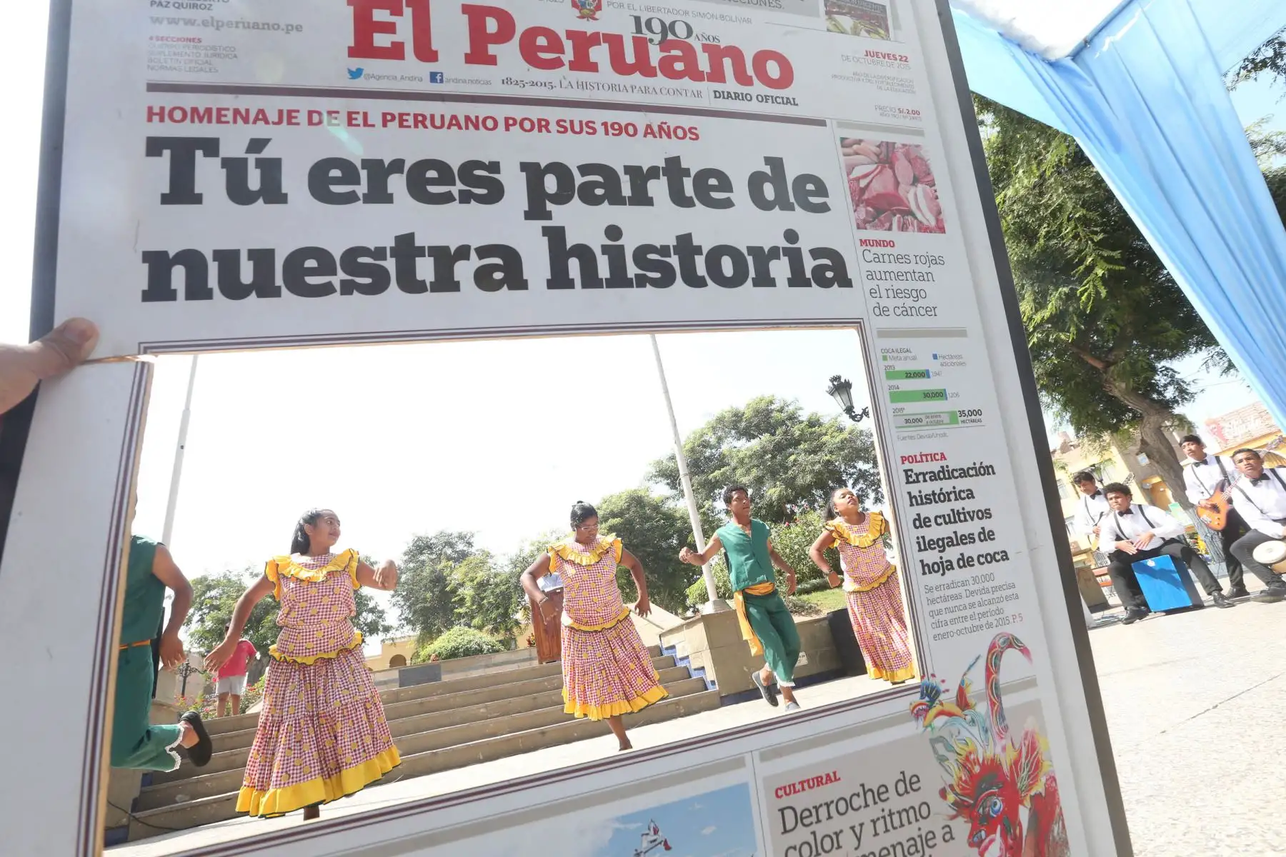 CAÑETE, LIMA,-ABRIL 28. Exposición del diario el Peruano en la ciudad de Cañete Foto: ANDINA/Vidal Tarqui