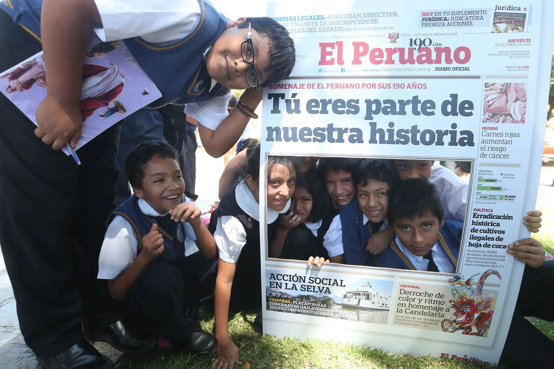HUANUCO-PERÚ-MAYO 05. Exposición del Diario El Peruano por los 190 años en la ciudad de Huanuco Foto: ANDINA/Vidal Tarqui