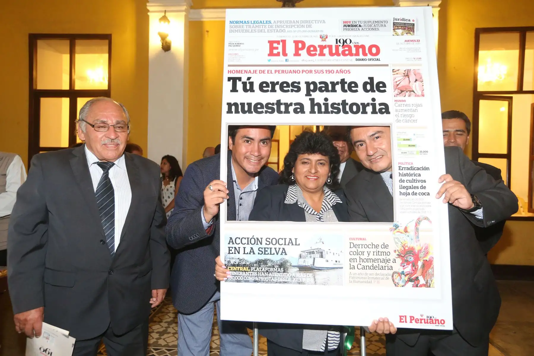 HUANUCO-PERÚ-MAYO 05. Exposición del Diario El Peruano por los 190 años en la ciudad de Huanuco Foto: ANDINA/Vidal Tarqui