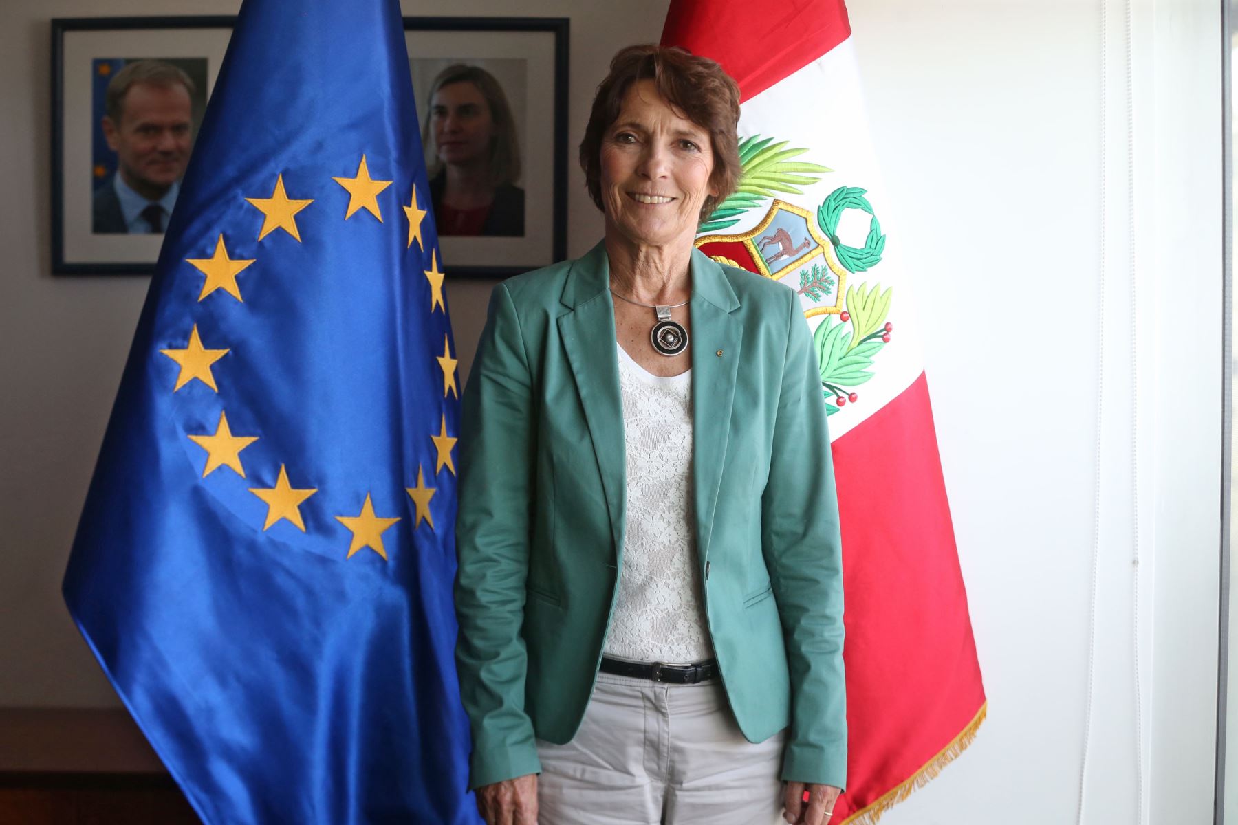 LIMA,PERÚ-MAYO 10. Irene Horejs Embajadora de Unión Europea Foto: ANDINA/Vidal Tarqui