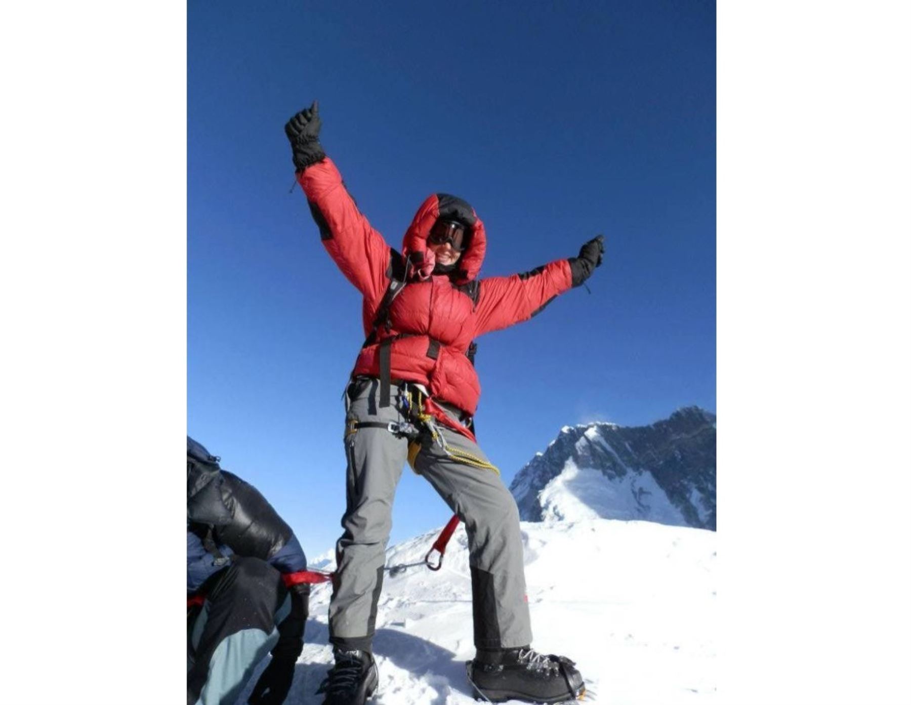 María Strydom falleció cuando descendía tras coronar el Everest. Foto: INTERNET/Medios.