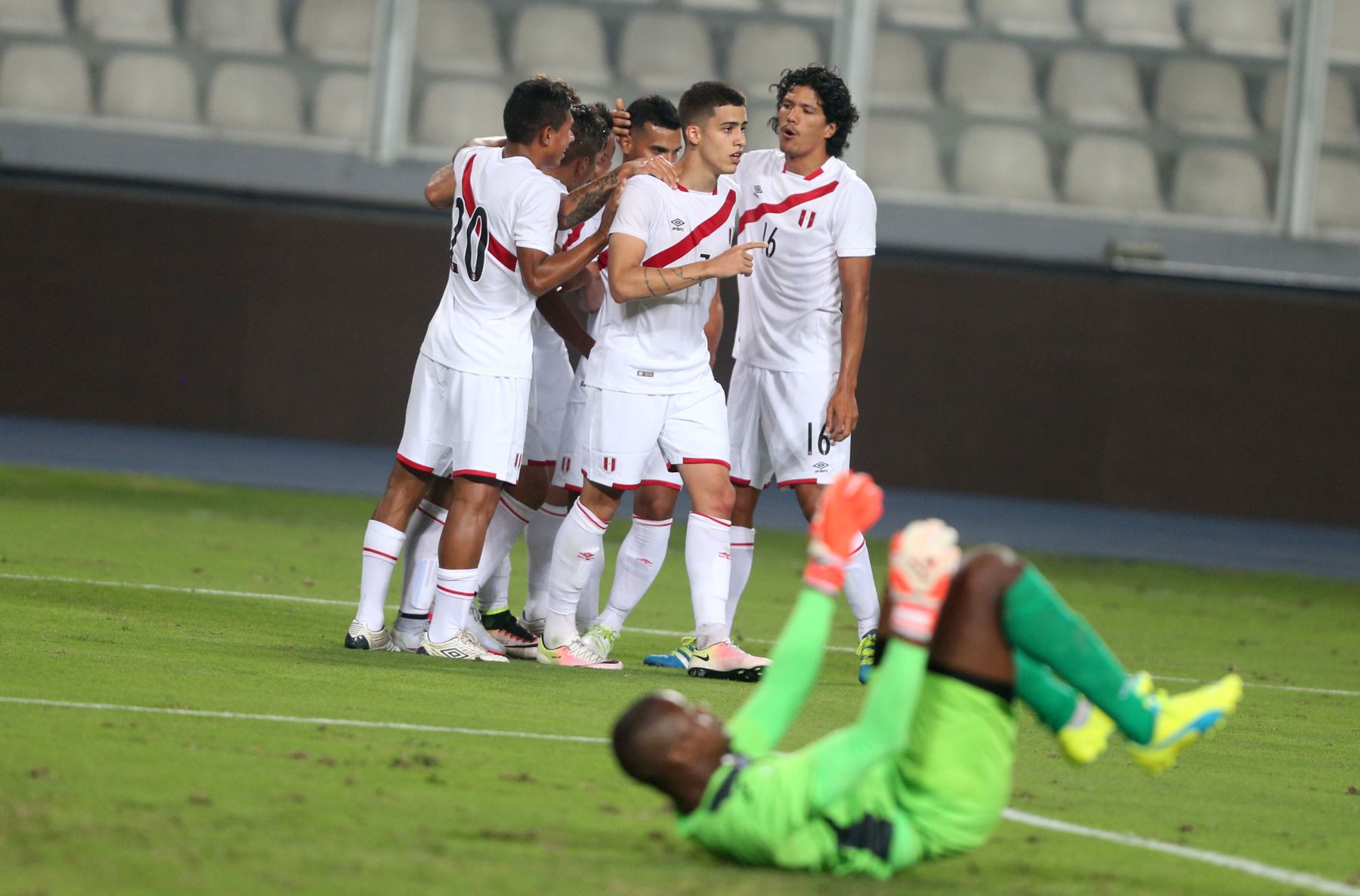 LIMA,PERÚ-MAYO 23. Perú venció 4-0 a Trinidad y Tobago en partido amistoso jugado en Lima. ANDINA/Vidal Tarqui