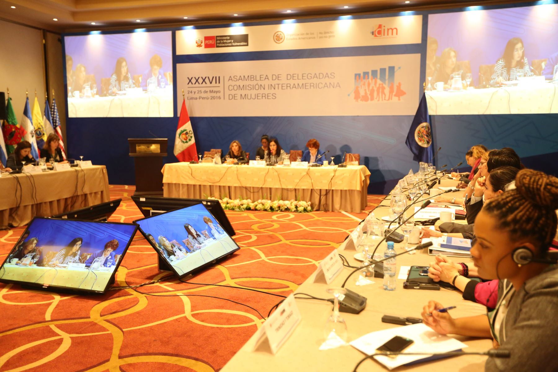 Mujeres de los Estados miembros de la OEA participaron durante dos días en la XXXVII Asamblea de Comisión Latinoamericana de Mujer (CIM). Difusión