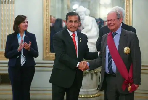 Mandatario condecoró con la Orden “El Sol del Perú” en el Grado de Gran Cruz a los integrantes del equipo que representaron al Perú ante la Corte Internacional de La Haya. Foto: ANDINA/ Prensa Presidencia