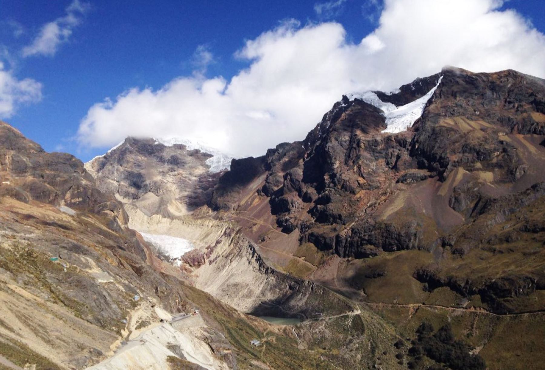 Sector del Parque Nacional Huascarán donde se detectó presencia de mineros ilegales.