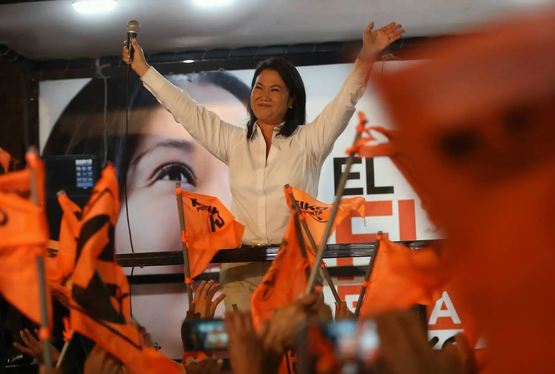 Al igual que en las elecciones del 2011, Keiko Fujimori volvió a postular en los comicios del 2016. Kenji no fue a votar por ella. Foto: Juan Carlos Guzmán.