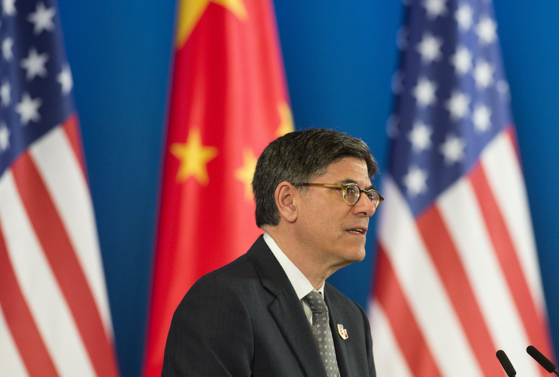 Secretario del Tesoro de Estados Unidos, Jacob Lew pide a China reducir su sobrecapacidad de acero, para no perjudicar el mercado mundial. Foto: AFP.