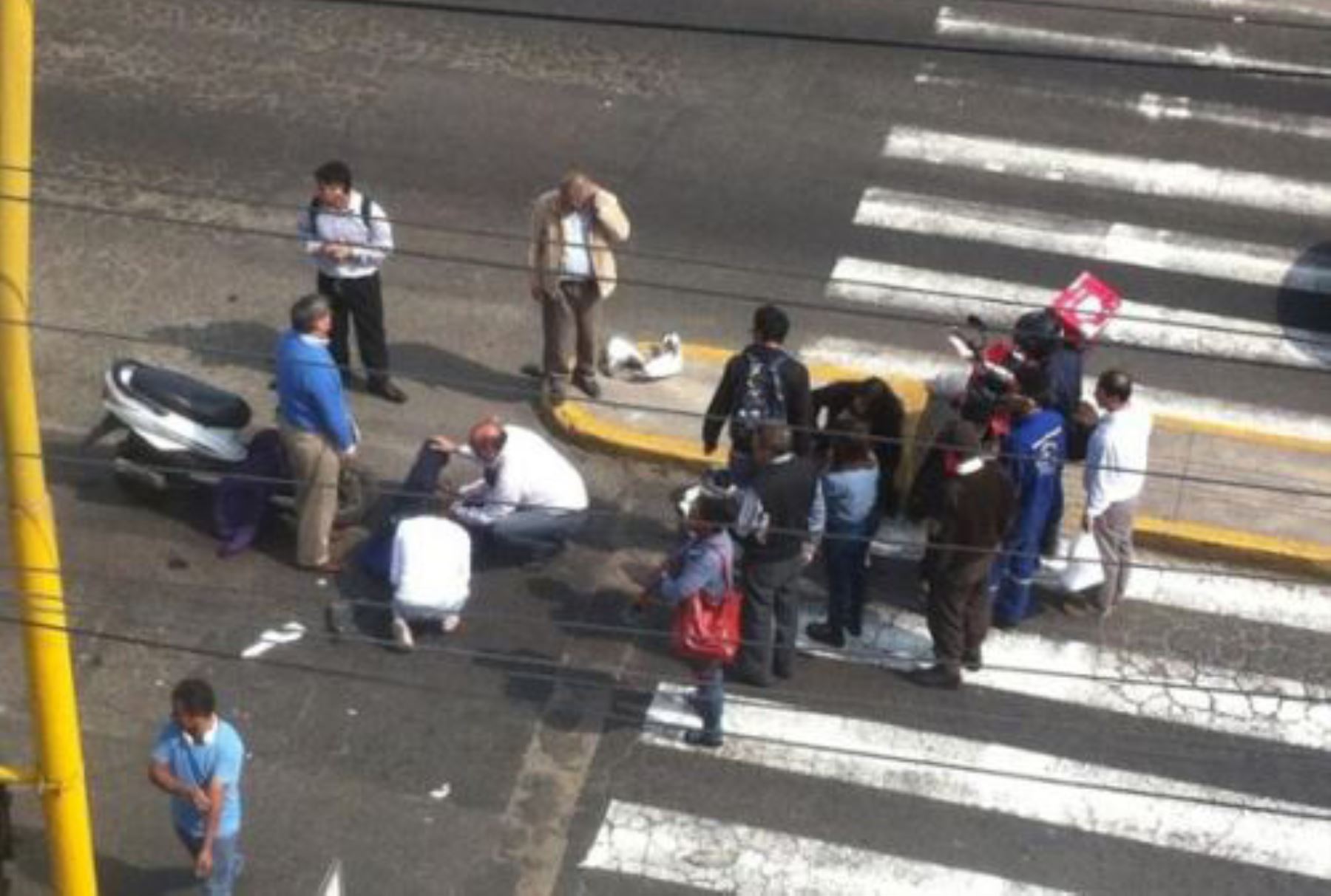 Accidente ocurrió en cuadra 7 de avenida del Ejército. Foto: @yovyquintana.