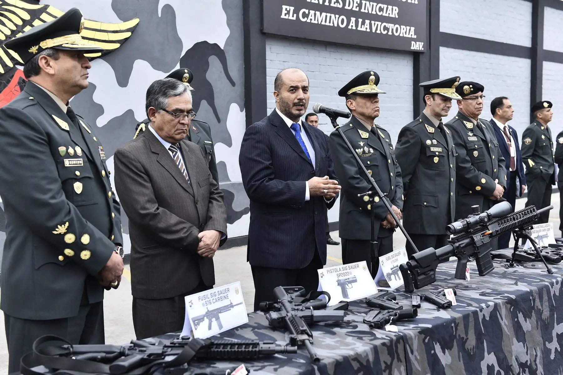 Ministro José Luis Pérez Guadalupe durante actividad realidad en El Callao. Foto: Mininter.