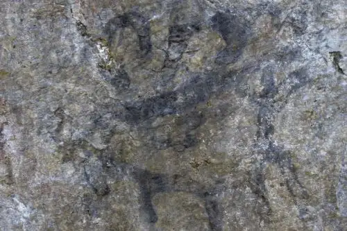 Pinturas rupestres en Machu Picchu.