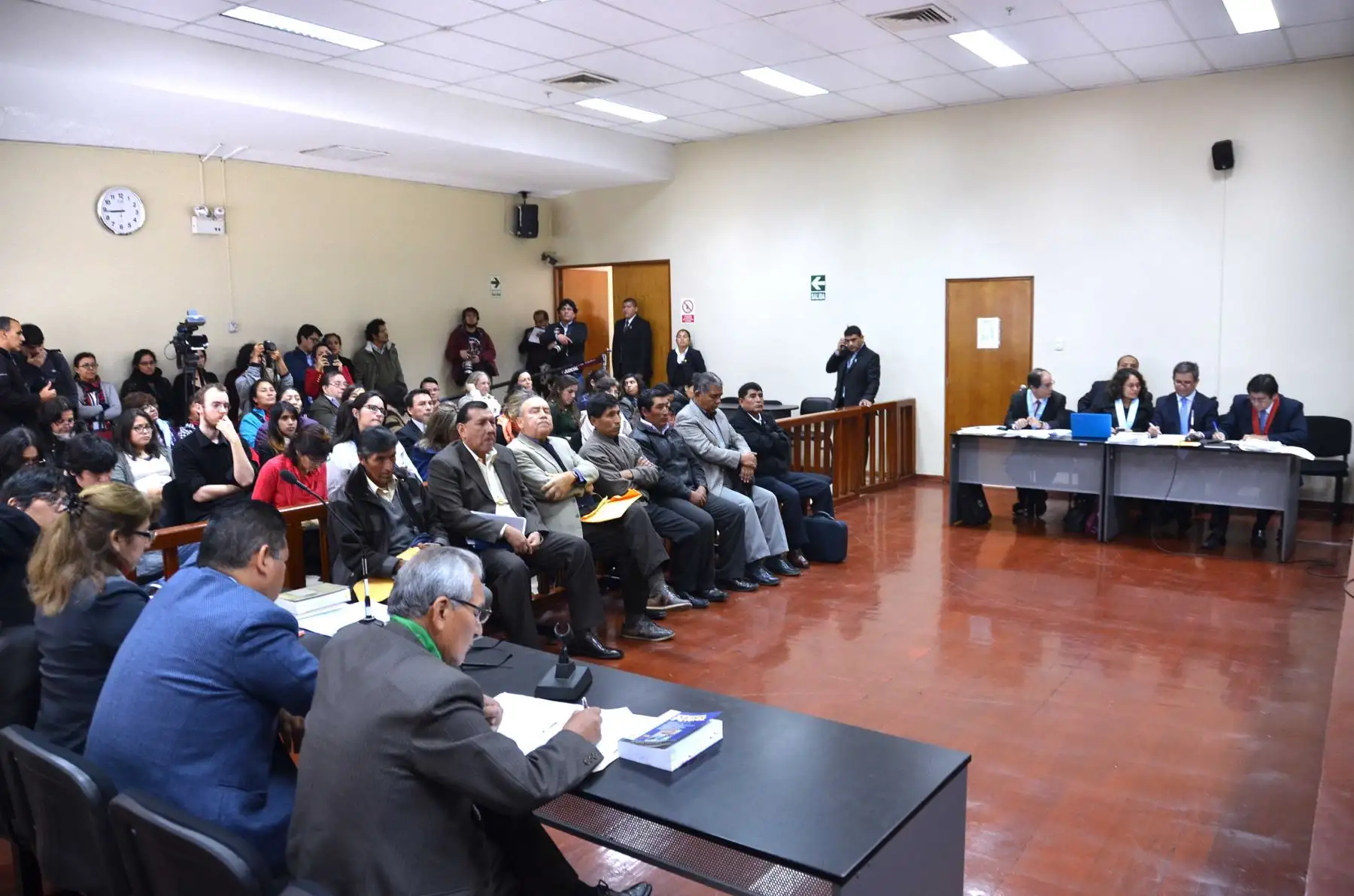 Audiencia de exmilitares realizada en la Sala Penal Nacional. Foto: Difusión.