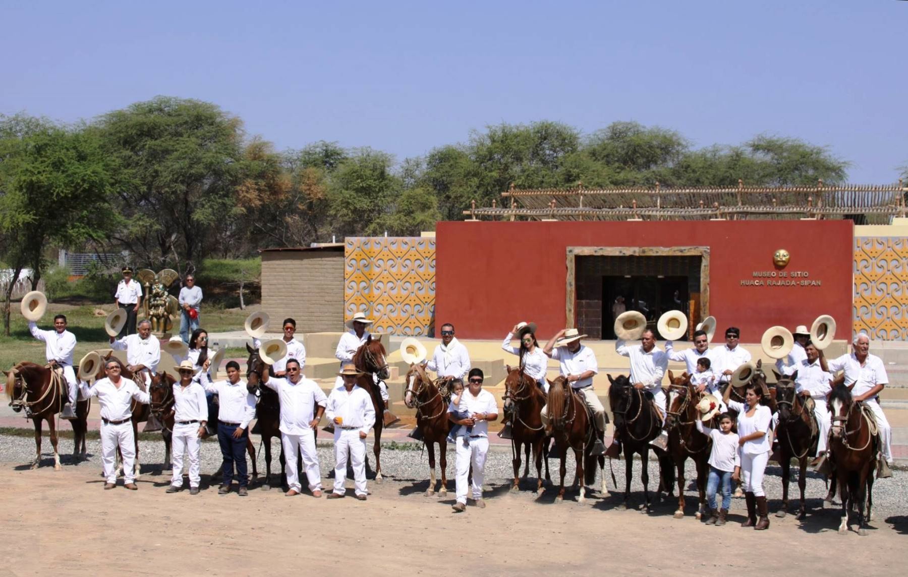 Habrá exhibición de caballos de paso peruano por el aniversario del descubrimiento del Señor de Sipán, en Lambayeque. ANDINA