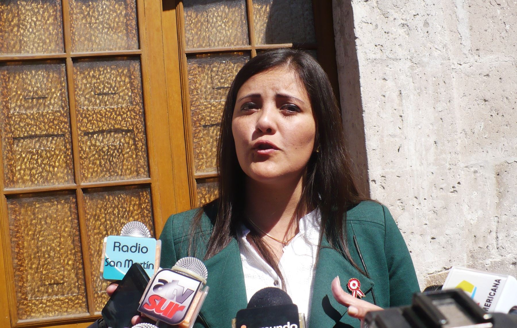 La gobernadora de Arequipa, Yamila Osorio, informó sobre el avance de la ejecución del proyecto Majes Siguas II. ANDINA