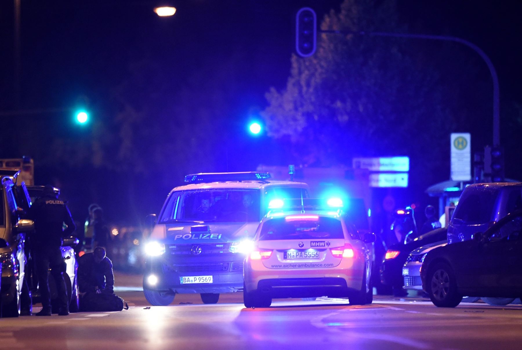 Ataque en  Munich, Alemania. Foto: AFP